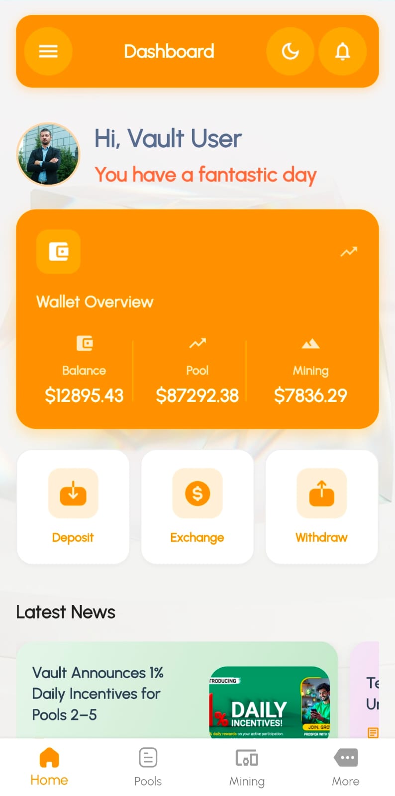 Vault Dashboard